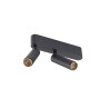 Plafonnier GRIP! S double intérieur PHASE 3000 K 21 W 29° noir / or - SLV - 1009047