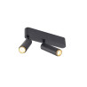 Plafonnier GRIP! S double intérieur PHASE 3000 K 21 W 29° noir / or - SLV - 1009047