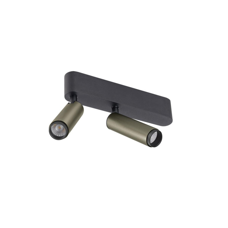 Plafonnier GRIP! S double intérieur PHASE 2700 K 21 W 29° bronze / noir - SLV - 1009048