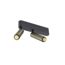 Plafonnier GRIP! S double intérieur PHASE 3000 K 21 W 29° bronze / noir - SLV - 1009049