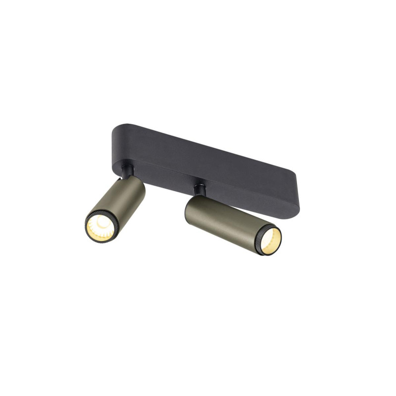 Plafonnier GRIP! S double intérieur PHASE 3000 K 21 W 29° bronze / noir - SLV - 1009049