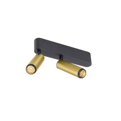 Plafonnier GRIP! S double intérieur PHASE 2700 K 21 W 29° doré / noir - SLV - 1009050