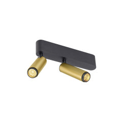 Plafonnier GRIP! S double intérieur PHASE 3000 K 21 W 29° doré / noir - SLV - 1009051