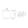 Consommables Ventil. Indiv. DF Vertical - KIT FILTRES INSPIRAIR TOP 210 - 11027122 ALDES - 11027122