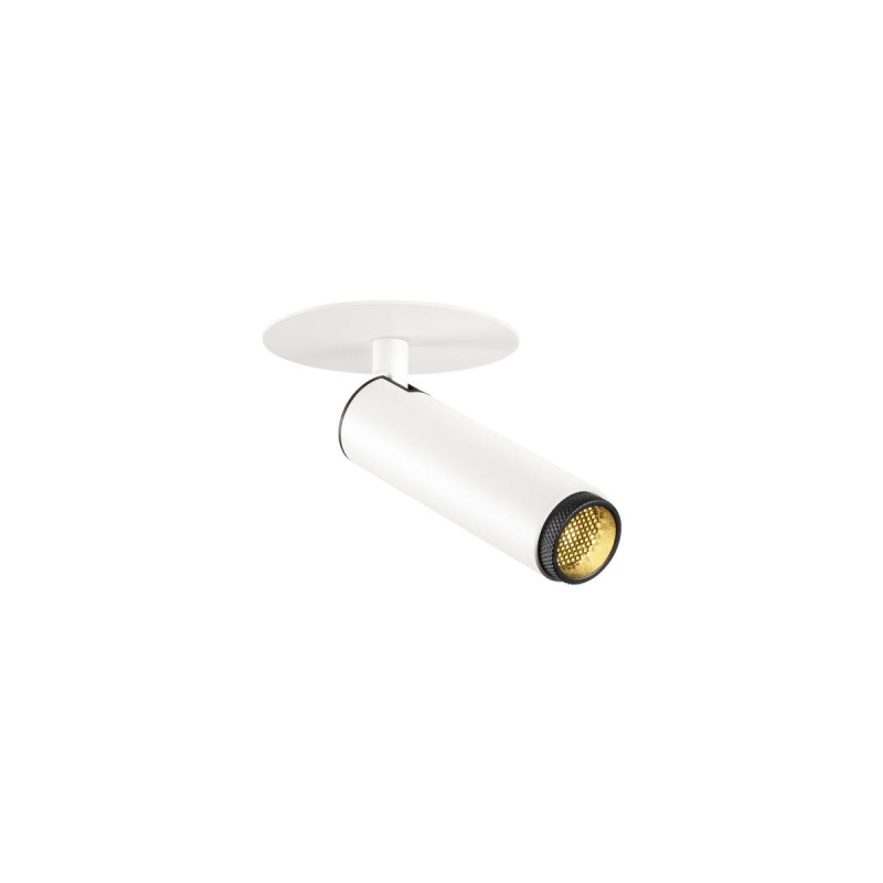 Plafonnier encastré GRIP! S PHASE 3000 K 29° IP20 cylindrique blanc /noir - SLV - 1009053
