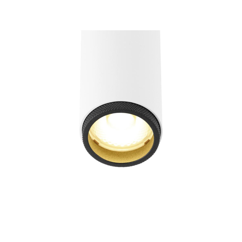 Plafonnier encastré GRIP! S PHASE 3000 K 29° IP20 cylindrique blanc /noir - SLV - 1009053