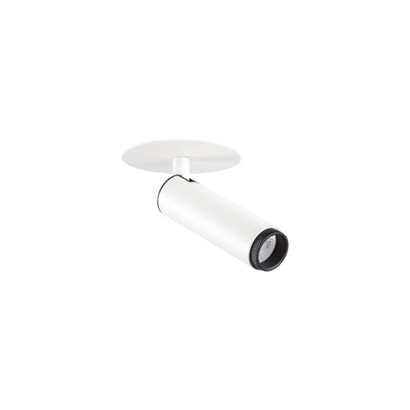 Plafonnier encastré GRIP! S PHASE 3000 K 29° IP20 cylindrique blanc /noir - SLV - 1009053