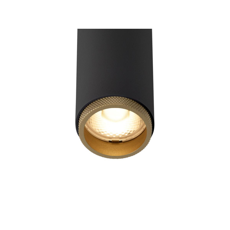 Plafonnier encastré GRIP! S PHASE 2700 K 29° IP20 cylindrique noir / or - SLV - 1009054