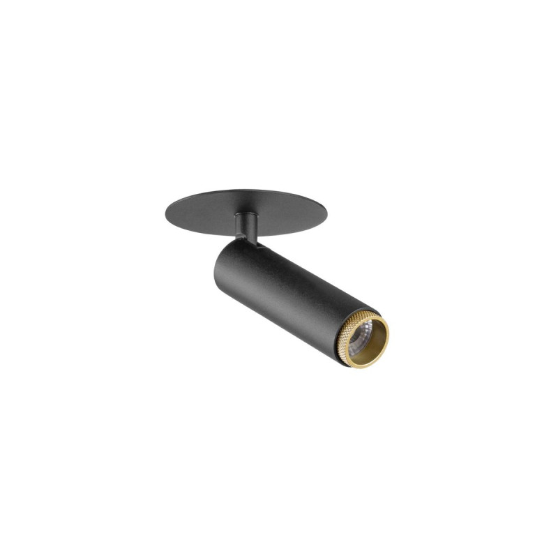 Plafonnier encastré GRIP! S PHASE 2700 K 29° IP20 cylindrique noir / or - SLV - 1009054