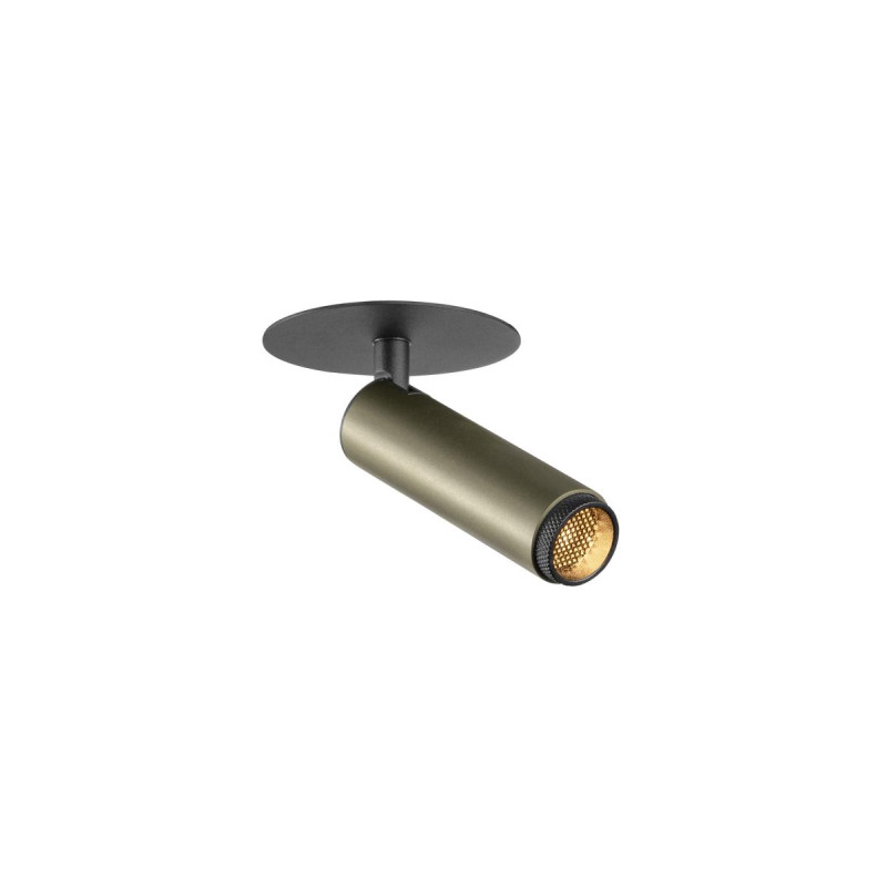 Plafonnier encastré GRIP! S PHASE 2700 K 29° IP20 cylindrique bronze/noir - SLV - 1009056