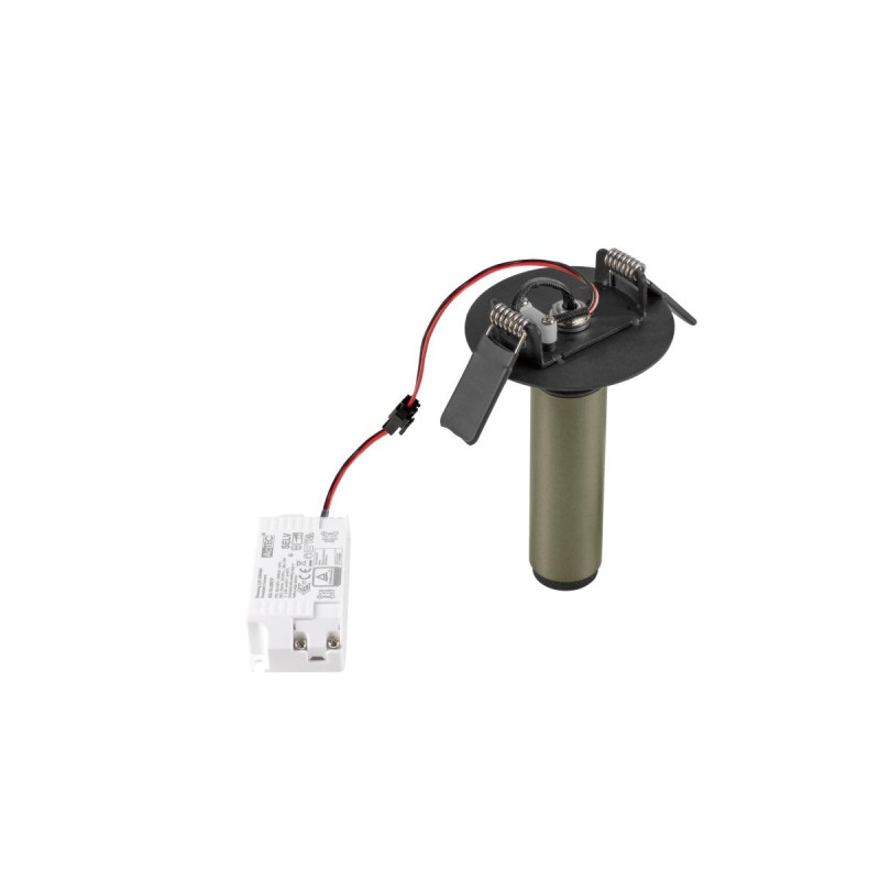 Plafonnier encastré GRIP! S PHASE 2700 K 29° IP20 cylindrique bronze/noir - SLV - 1009056