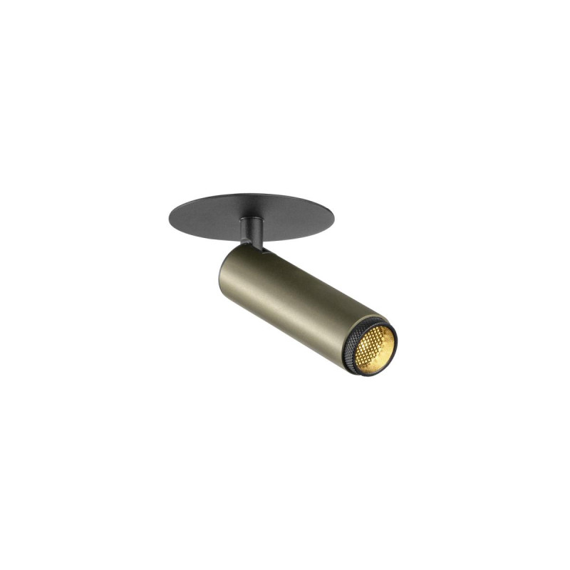 Plafonnier encastré GRIP! S PHASE 3000 K 29° IP20 cylindrique bronze/noir - SLV - 1009057