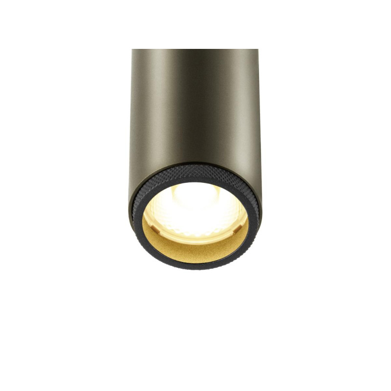 Plafonnier encastré GRIP! S PHASE 3000 K 29° IP20 cylindrique bronze/noir - SLV - 1009057
