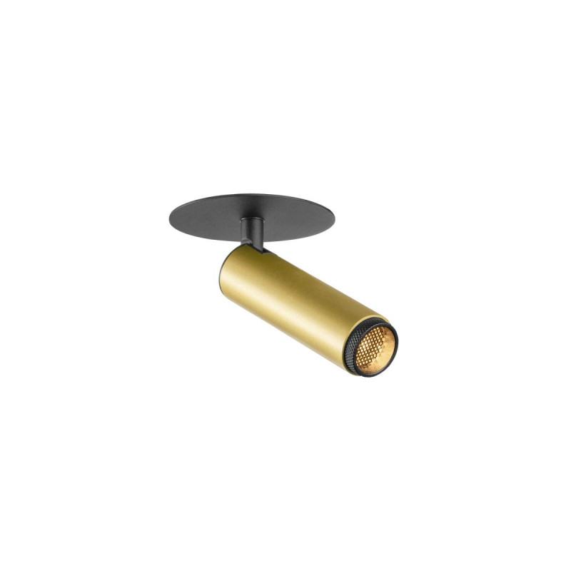 Plafonnier encastré GRIP! S PHASE 2700 K 29° IP20 cylindrique or / noir - SLV - 1009058