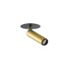 Plafonnier encastré GRIP! S PHASE 3000 K 29° IP20 cylindrique or / noir - SLV - 1009059