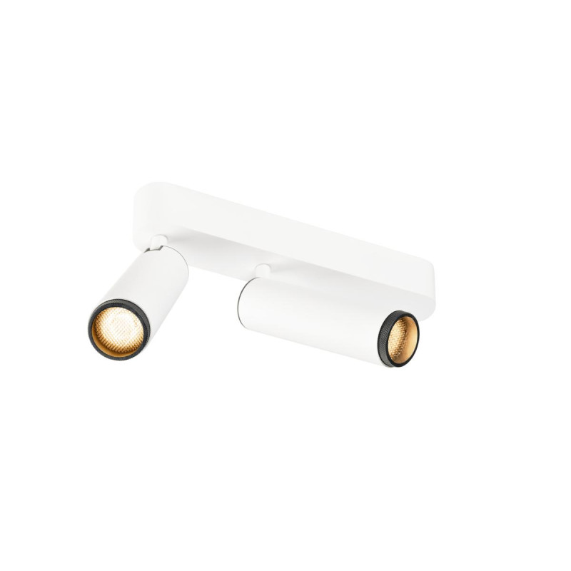 Plafonnier GRIP! M intérieur double PHASE 2700 K 28 W 42° blanc / noir - SLV - 1009076