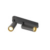 Plafonnier GRIP! M intérieur double PHASE 3000 K 28 W 42° noir / or - SLV - 1009079