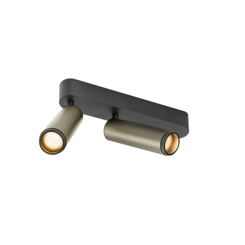 Plafonnier GRIP! M intérieur double PHASE 2700 K 28 W 42° bronze / noir - SLV - 1009080