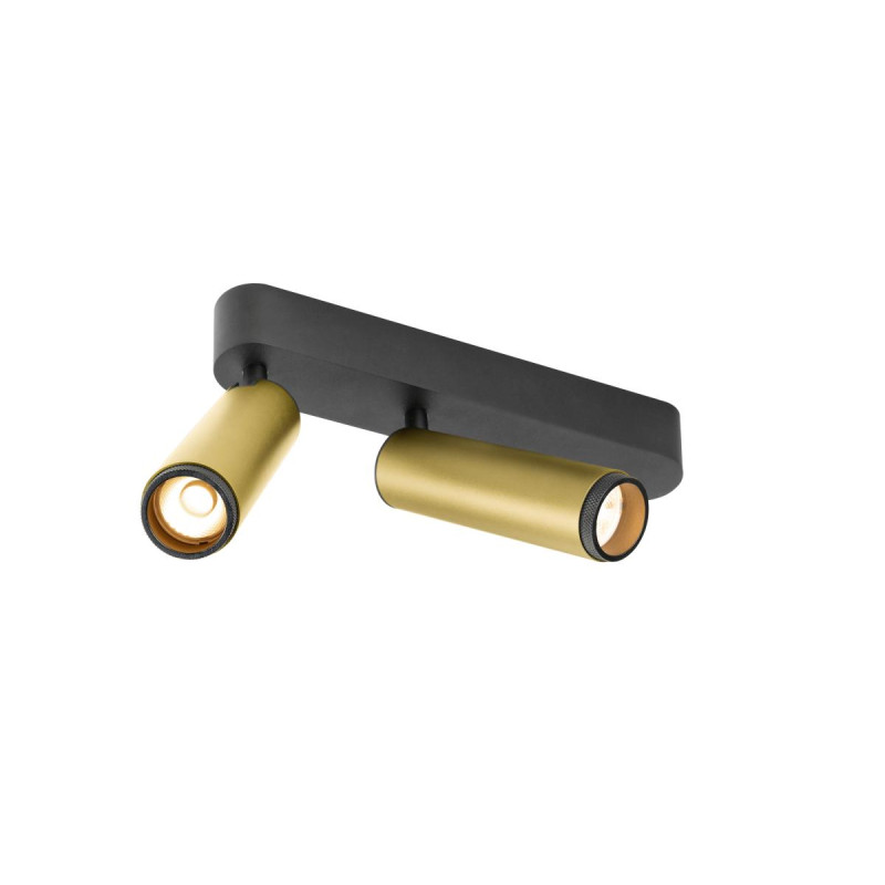 Plafonnier GRIP! M intérieur double PHASE 2700 K 28 W 42° or / noir - SLV - 1009082