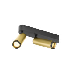 Plafonnier GRIP! M intérieur double PHASE 3000 K 28 W 42° or / noir - SLV - 1009083