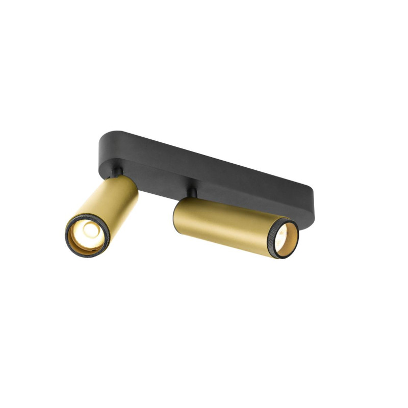 Plafonnier GRIP! M intérieur double PHASE 3000 K 28 W 42° or / noir - SLV - 1009083