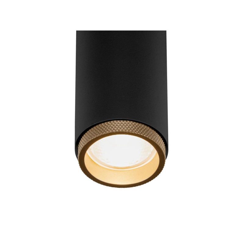 Plafonnier encastré GRIP! M PHASE 2700 K 42° IP20 cylindrique noir / or - SLV - 1009086