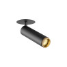 Plafonnier encastré GRIP! M PHASE 3000 K 42° IP20 cylindrique noir / or - SLV - 1009087