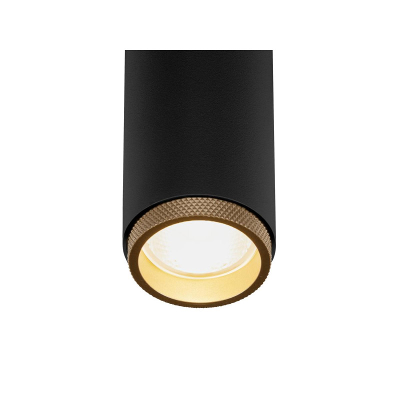 Plafonnier encastré GRIP! M PHASE 3000 K 42° IP20 cylindrique noir / or - SLV - 1009087