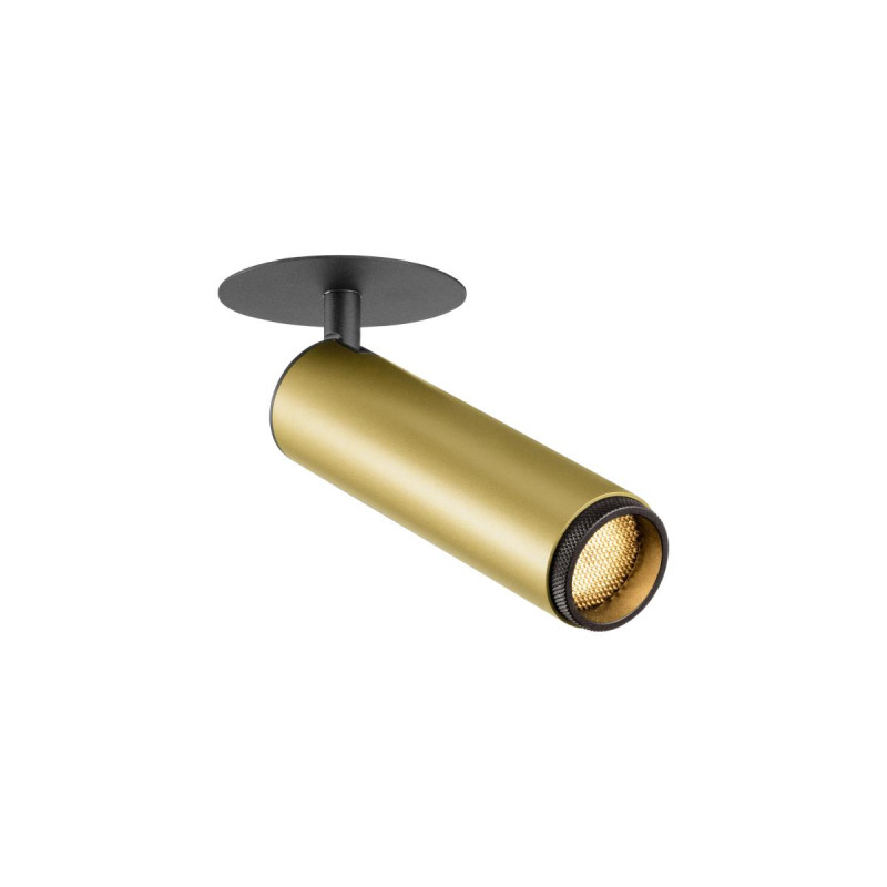 Plafonnier encastré GRIP! M PHASE 3000 K 42° IP20 cylindrique or / noir - SLV - 1009091