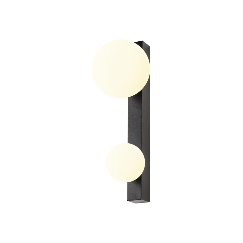 Double SUN WL G9 applique murale intérieur ronde 2 x max. 5 W IP20 noir - SLV - 1009145