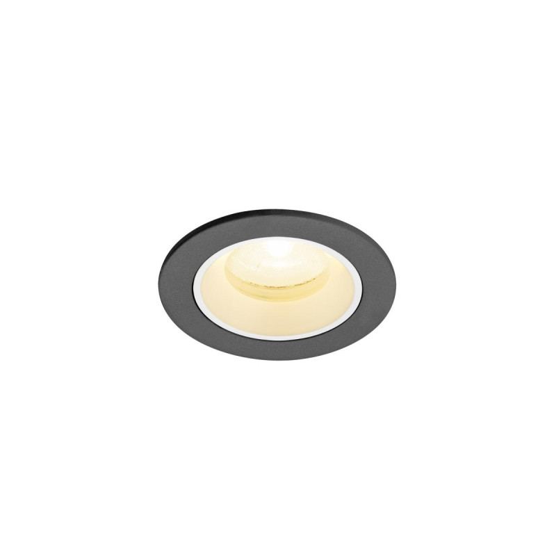 Spot encastré NUMINOS® XS intérieur 3000&nbsp;K 20° IP20 rond noir / blanc - SLV - 1009290