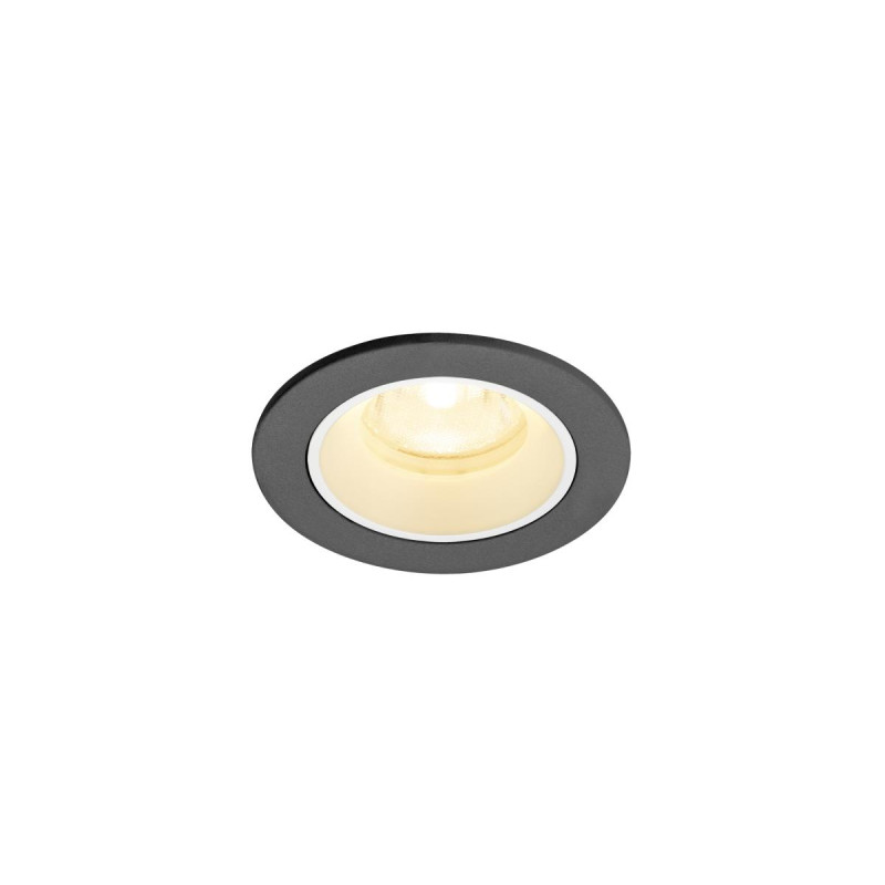 Spot encastré NUMINOS® XS intérieur 3000&nbsp;K 40° IP20 rond noir / blanc - SLV - 1009293