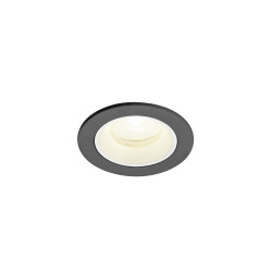Spot encastré NUMINOS® XS intérieur 4000&nbsp;K 20° IP20 rond noir / blanc - SLV - 1009308