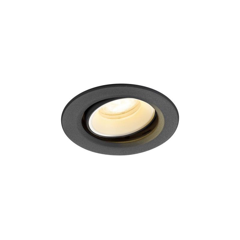 Spot encastré NUMINOS® MOVE XS intérieur 3000&nbsp;K 55° IP20 rond noir /blanc - SLV - 1009350
