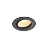 Spot encastré NUMINOS® MOVE XS intérieur 3000&nbsp;K 55° IP20 rond noir /blanc - SLV - 1009350