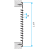 Grille extérieure GAT 150x250 mm Aluminium avec grillage anti-moustique - ALDES - 11001028