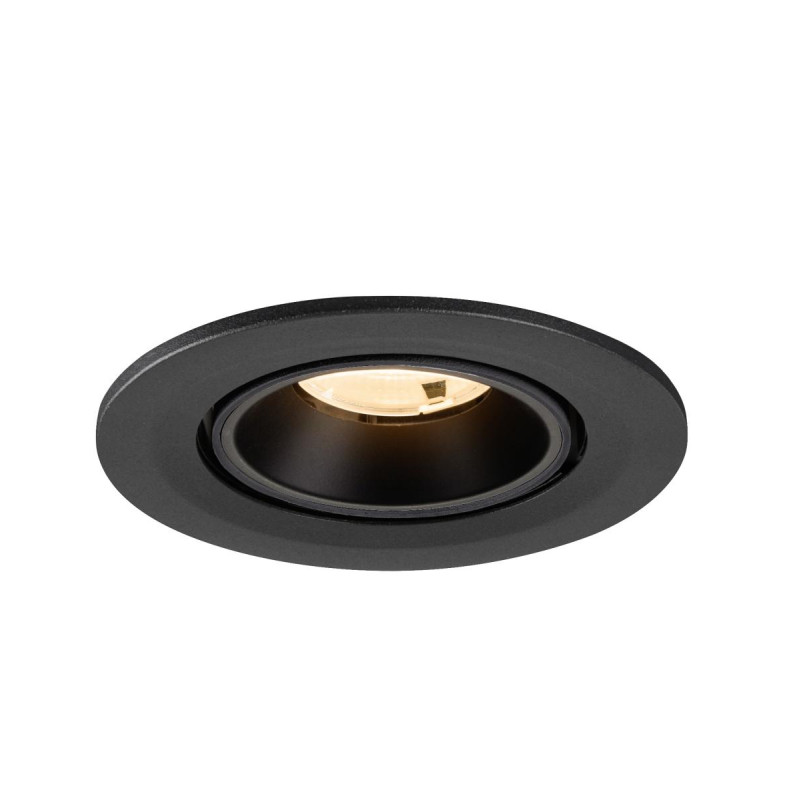 Spot encastré NUMINOS® GIMBLE S intérieur 2700&nbsp;K 20° IP20 rond noir - SLV - 1009379
