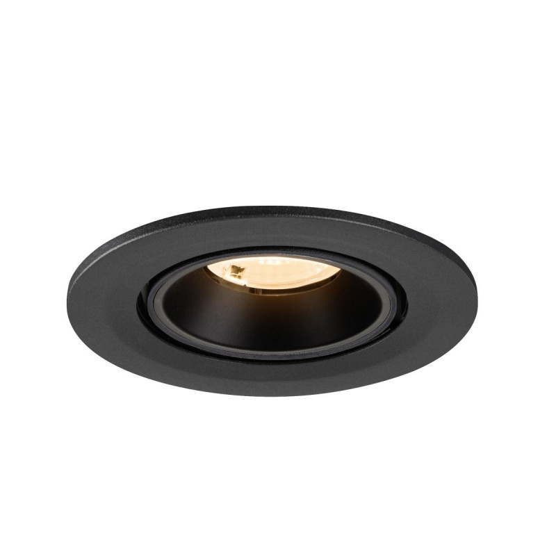 Spot encastré NUMINOS® GIMBLE S intérieur 2700&nbsp;K 40° IP20 rond noir - SLV - 1009382