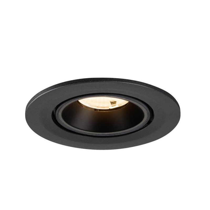Spot encastré NUMINOS® GIMBLE S intérieur 2700&nbsp;K 55° IP20 rond noir - SLV - 1009385