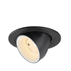 Spot encastré NUMINOS® GIMBLE S intérieur 2700&nbsp;K 55° IP20 rond noir/blanc - SLV - 1009386