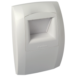 Bouche hygroréglable cuisine Bahia Curve L 10-50/120 m³/h sans fût push 9V blanc - ALDES - 11015191