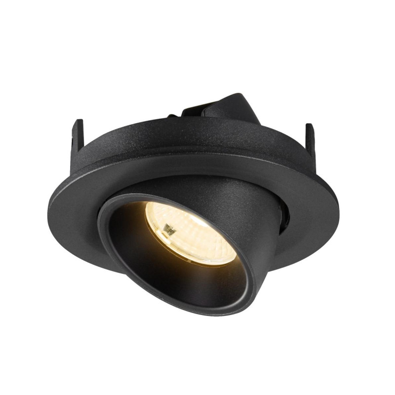 Spot encastré NUMINOS® GIMBLE S intérieur 3000&nbsp;K 55° IP20 rond noir - SLV - 1009403