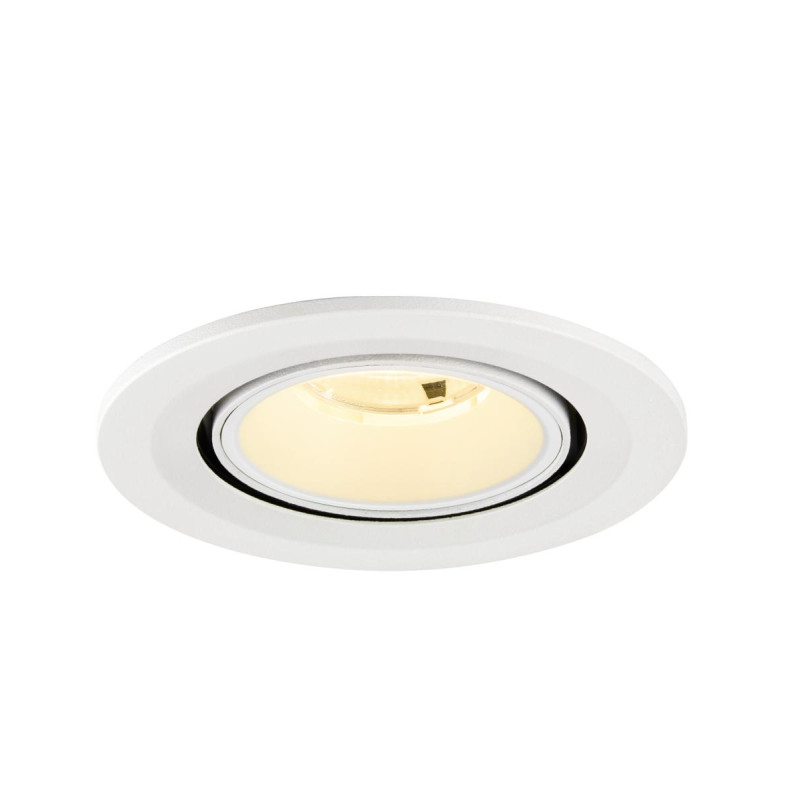 Spot encastré NUMINOS® GIMBLE S intérieur 3000&nbsp;K 20° IP20 rond blanc - SLV - 1009407