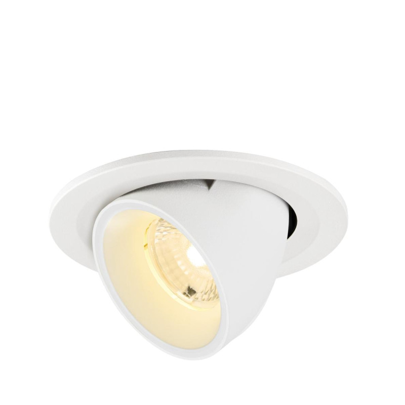 Spot encastré NUMINOS® GIMBLE S intérieur 3000&nbsp;K 40° IP20 rond blanc - SLV - 1009410