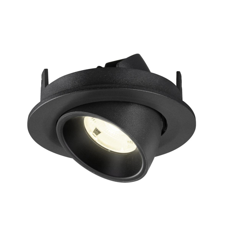 Spot encastré NUMINOS® GIMBLE S intérieur 4000&nbsp;K 20° IP20 rond noir - SLV - 1009415