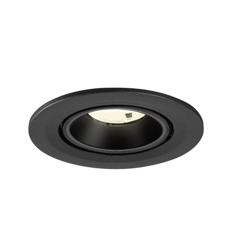 Spot encastré NUMINOS® GIMBLE S intérieur 4000&nbsp;K 20° IP20 rond noir - SLV - 1009415