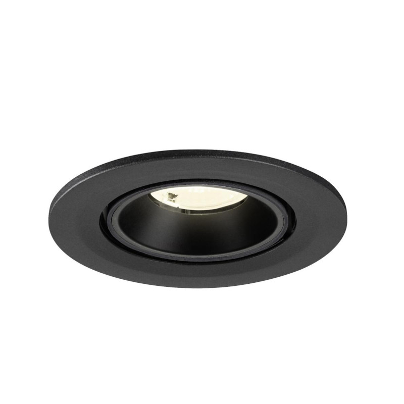 Spot encastré NUMINOS® GIMBLE S intérieur 4000&nbsp;K 40° IP20 rond noir - SLV - 1009418