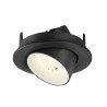 Spot encastré NUMINOS® GIMBLE S intérieur 4000&nbsp;K 40° IP20 rond noir/blanc - SLV - 1009419