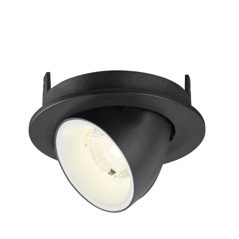 Spot encastré NUMINOS® GIMBLE S intérieur 4000&nbsp;K 40° IP20 rond noir/blanc - SLV - 1009419