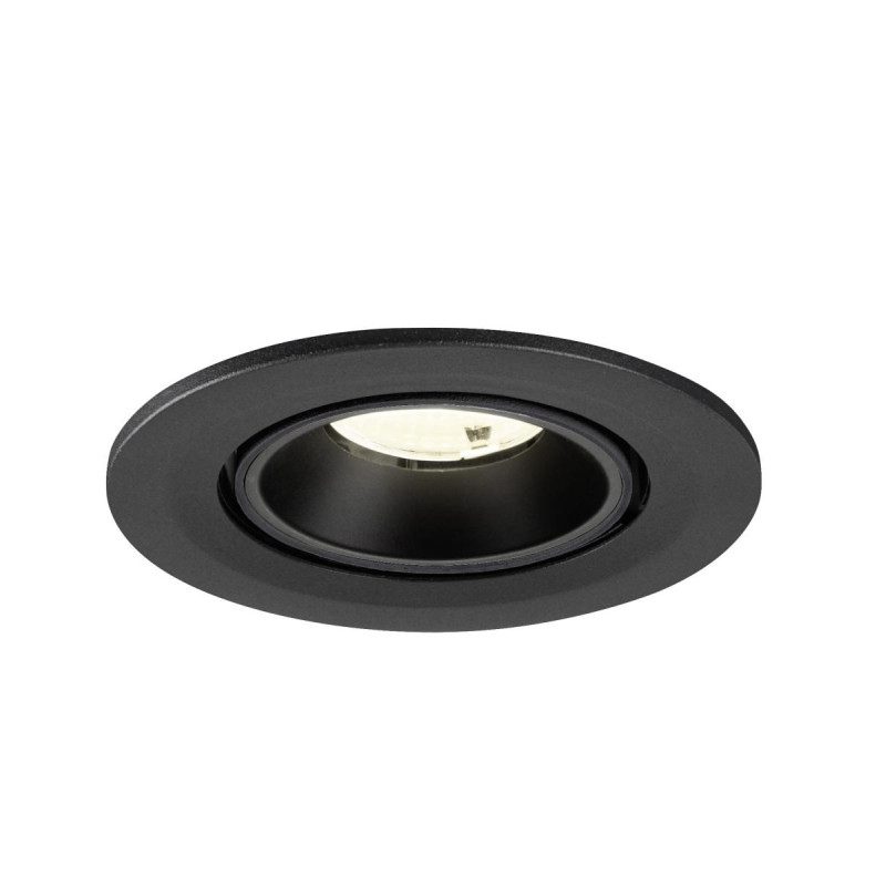 Spot encastré NUMINOS® GIMBLE S intérieur 4000&nbsp;K 55° IP20 rond noir - SLV - 1009421